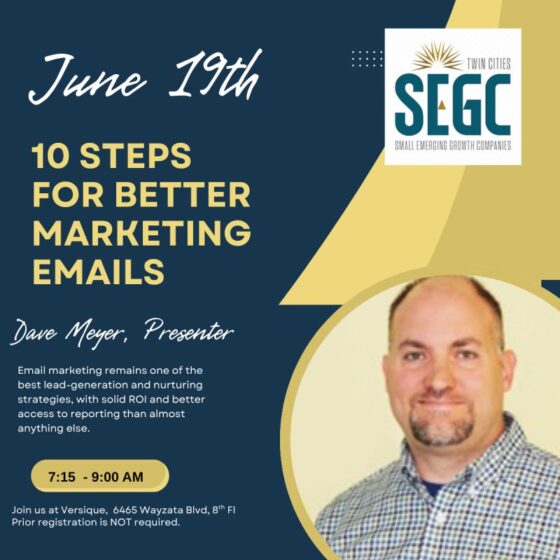 SEGC June 19, 2025 presentation - 10 Steps for Better Marketing Emails